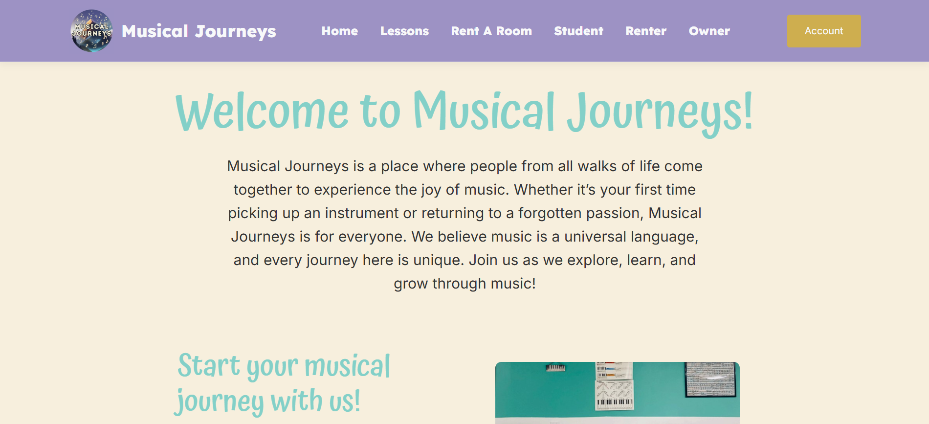 Musical Journeys Homepage